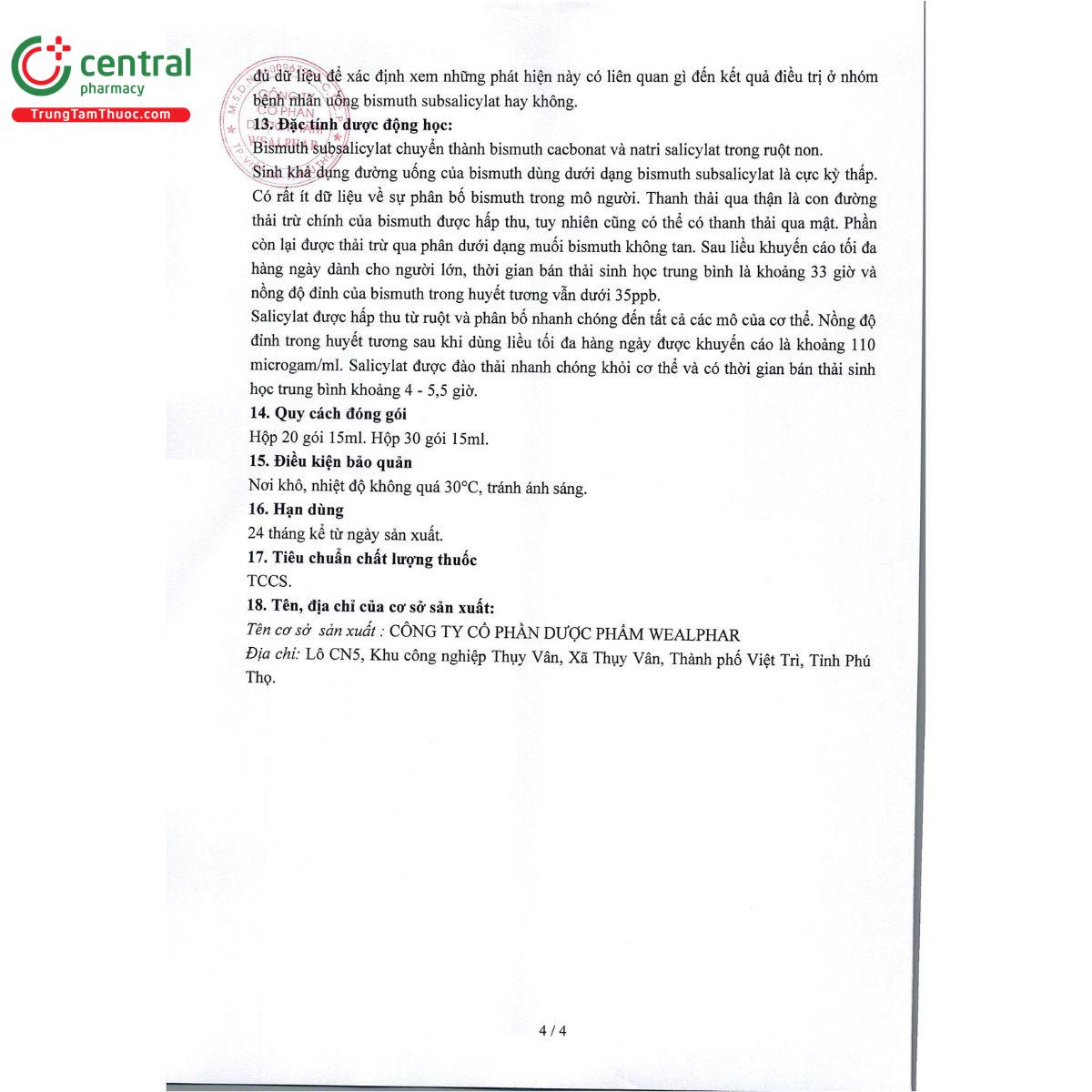 bismotric 35 mg ml 5 Q6718