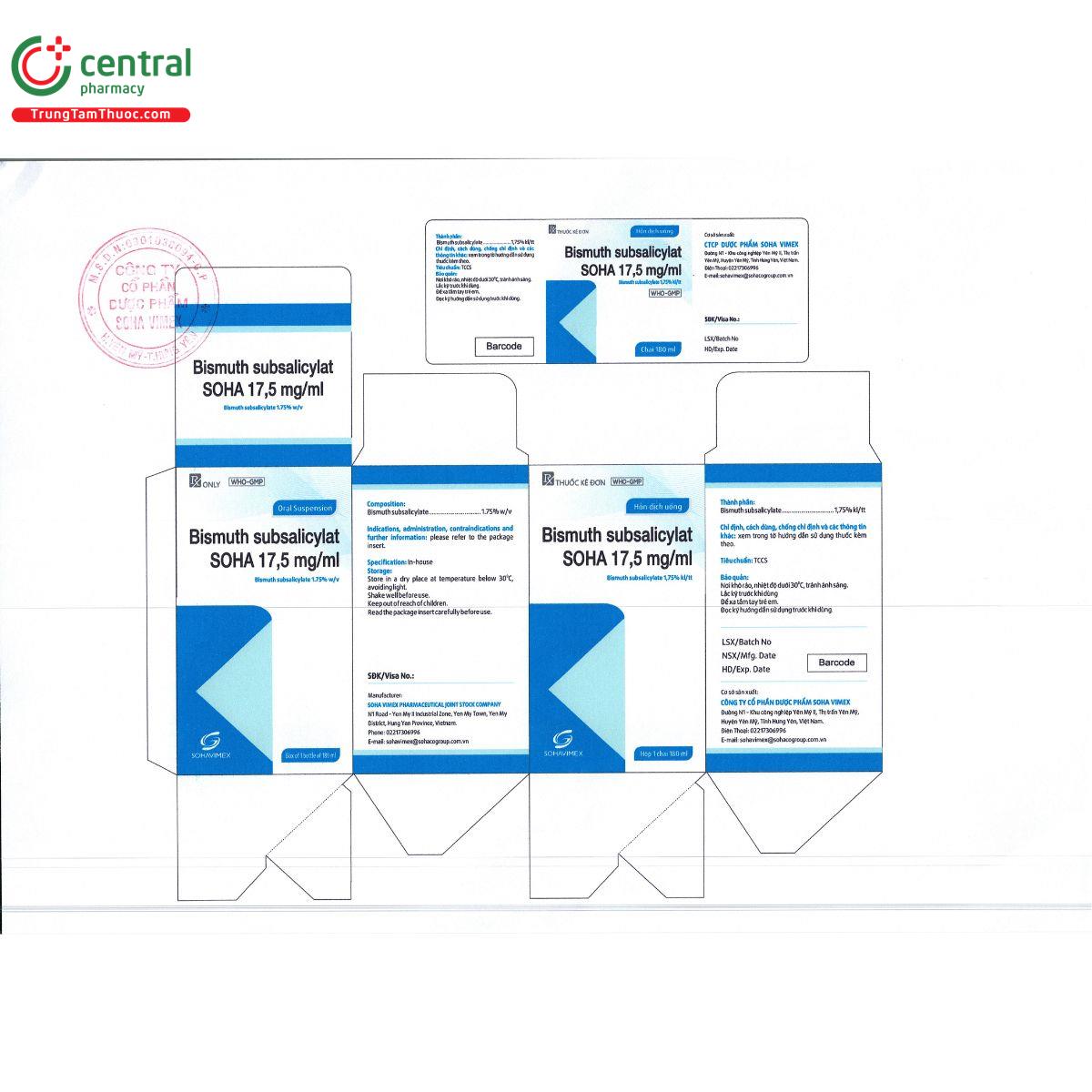 bismuth subsalicylat soha 17 5 mg ml 5 V8554 bismuth subsalicylat soha 17 5 mg ml 5 V8554