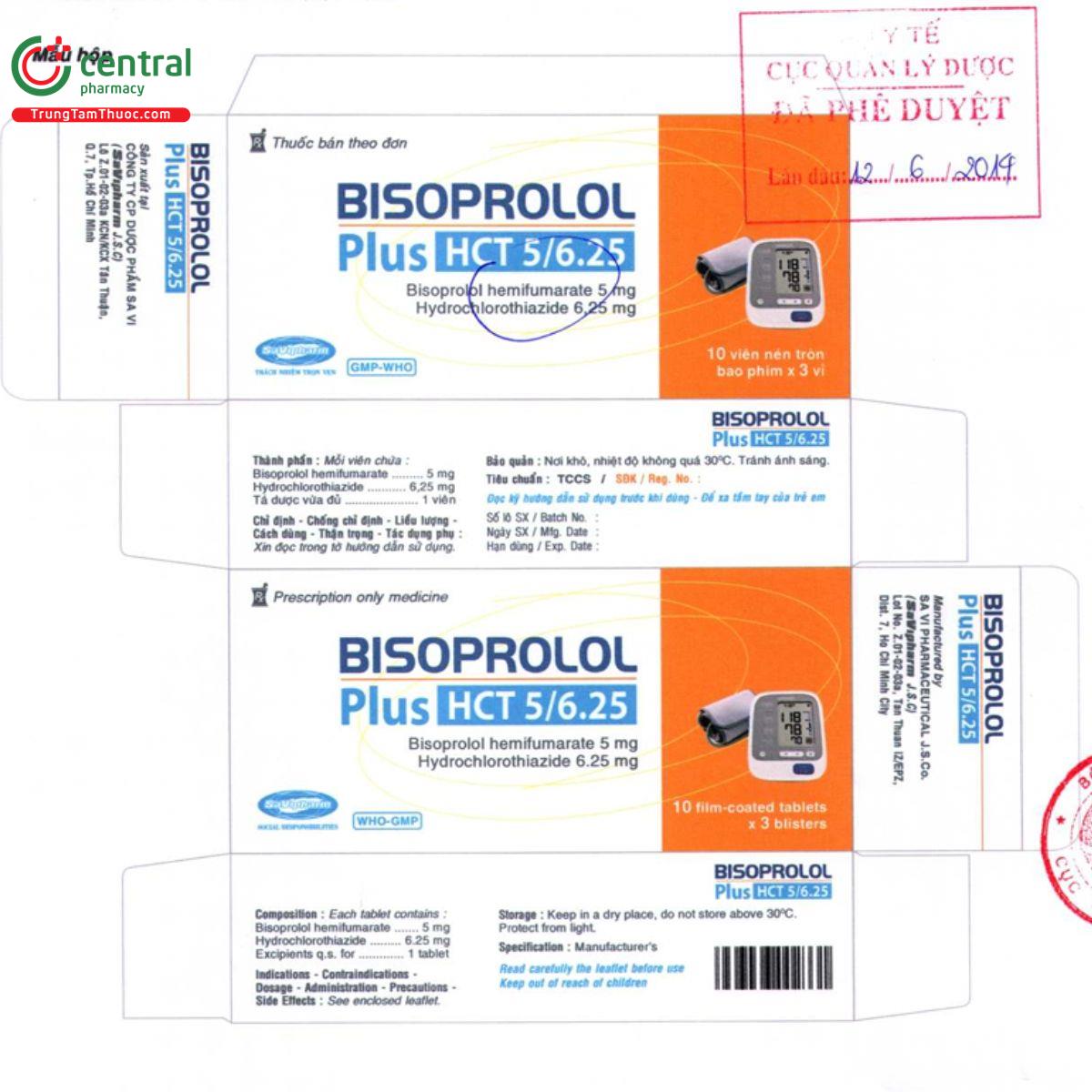 bisoprolol plus hct 5 625 2 K4030