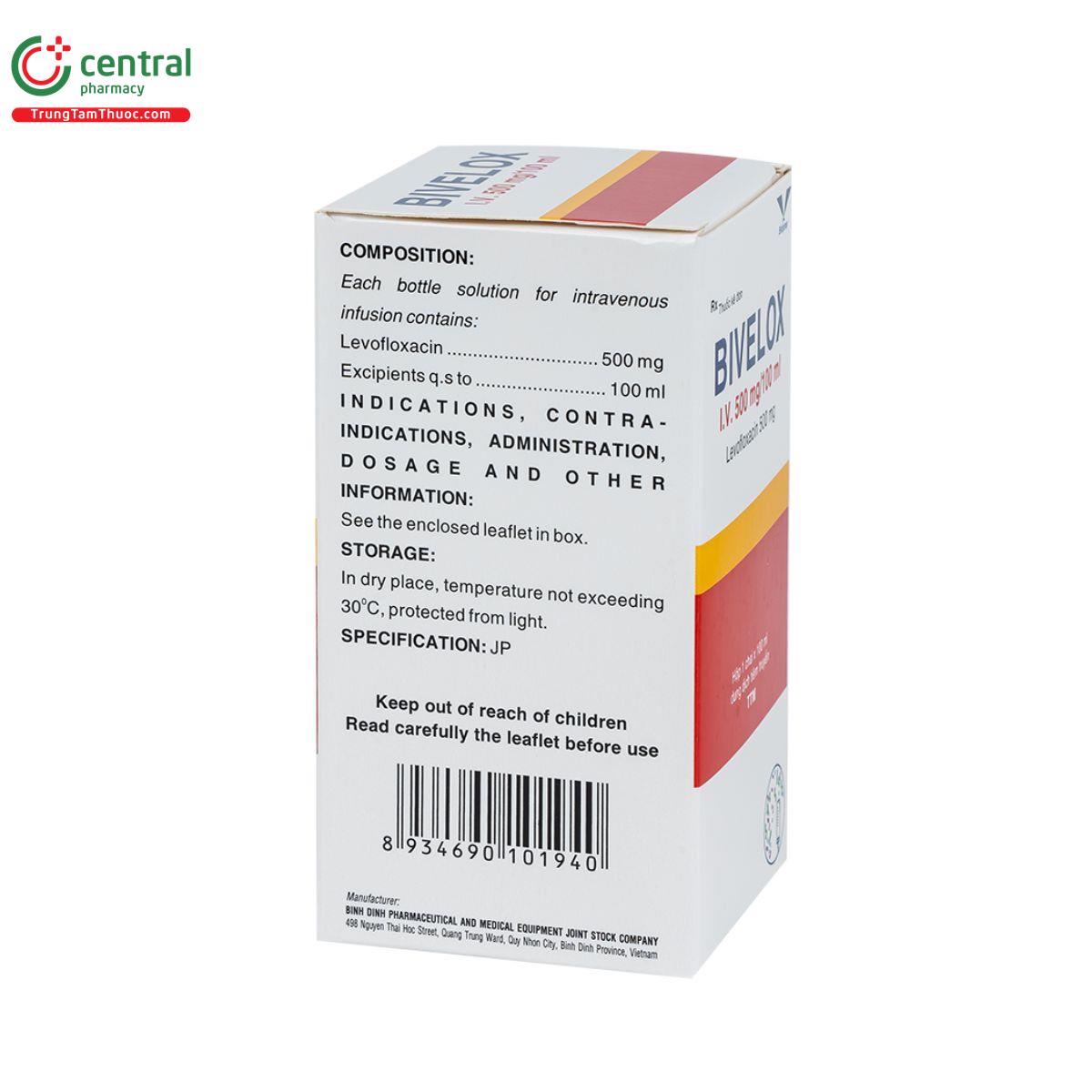 bivelox i v 500mg 100ml 5 I3422 bivelox i v 500mg 100ml 5 I3422