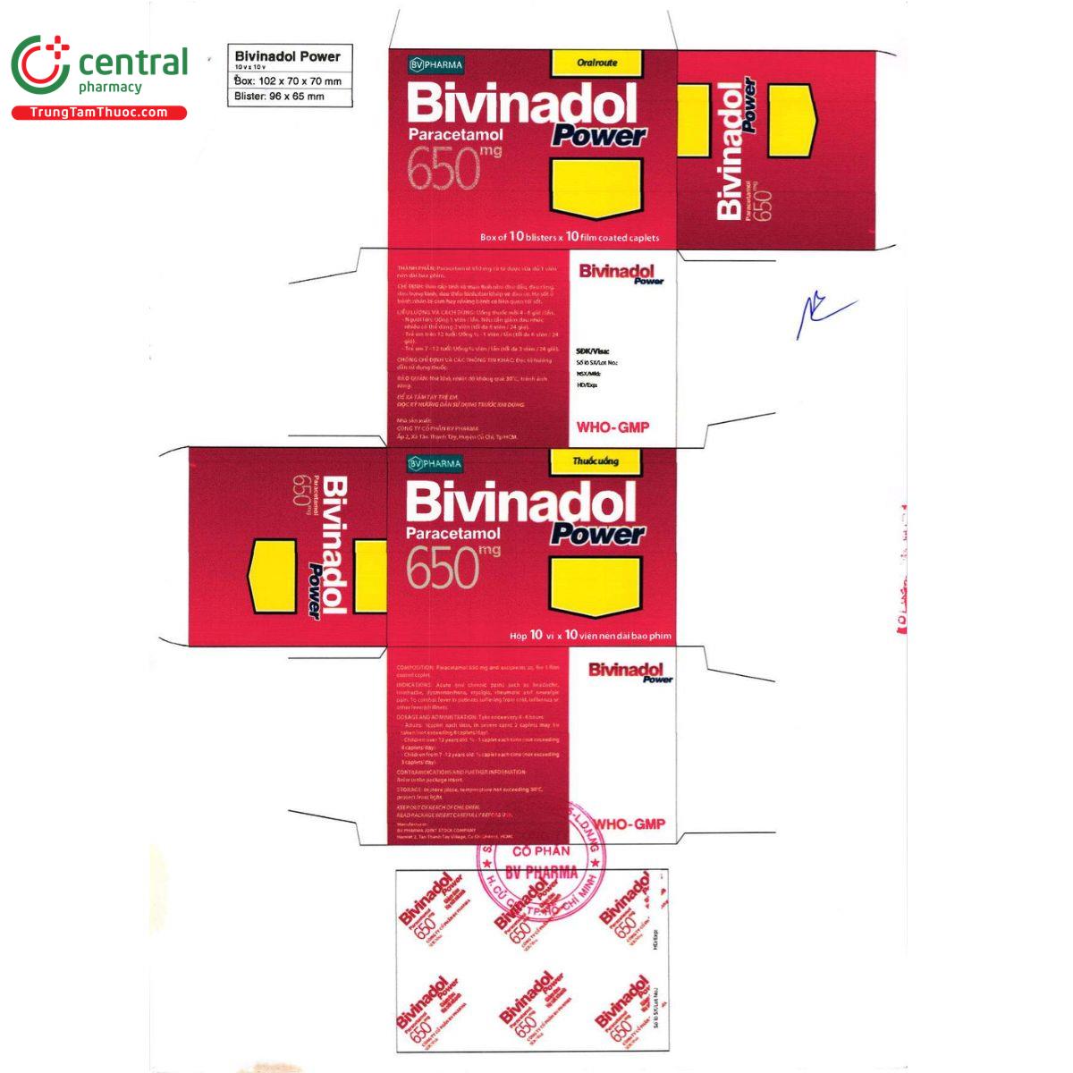 bivinadol power 650mg 4 H3058 bivinadol power 650mg 4 H3058