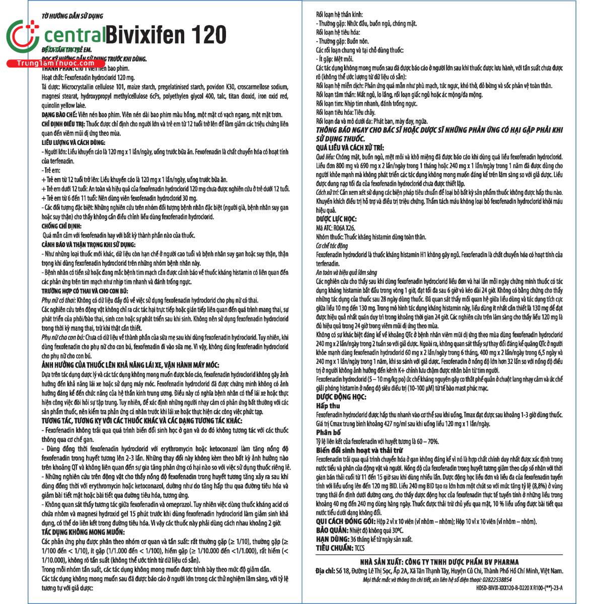 bivixifen 120 5 V8660 bivixifen 120 5 V8660