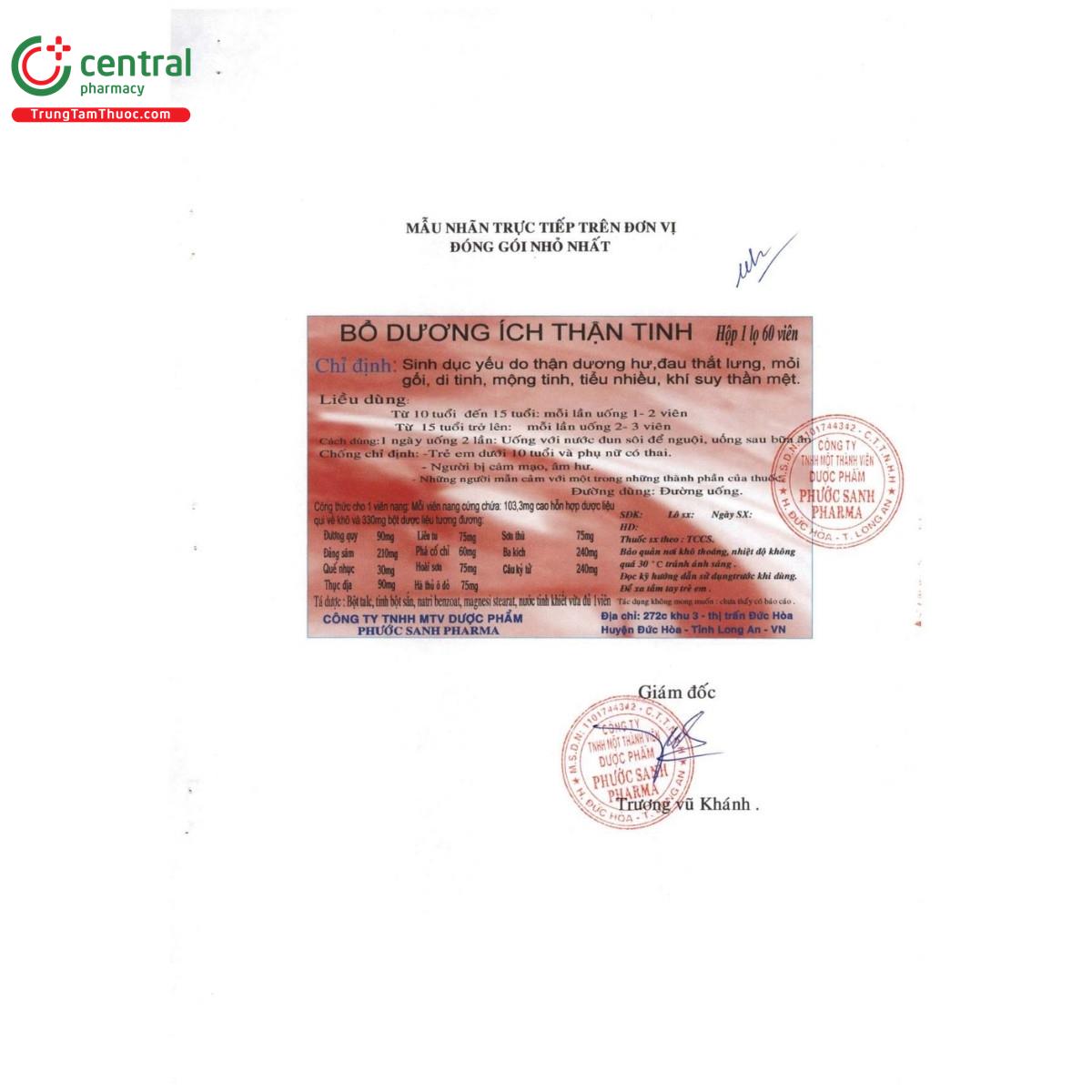 bo duong ich than tinh 9 A0426 bo duong ich than tinh 9 A0426