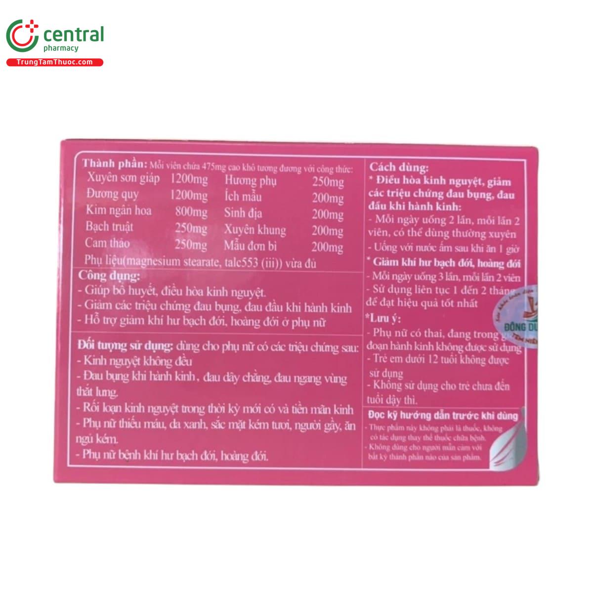 bo huyet dieu kinh dong duoc viet 3 N5165 bo huyet dieu kinh dong duoc viet 3 N5165