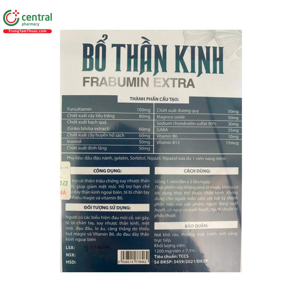 bo than kinh frabumin extra 3 V8468 bo than kinh frabumin extra 3 V8468
