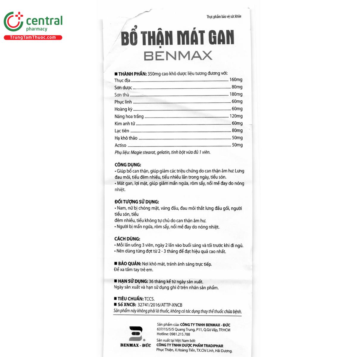 bo than mat gan benmax 9 L4041