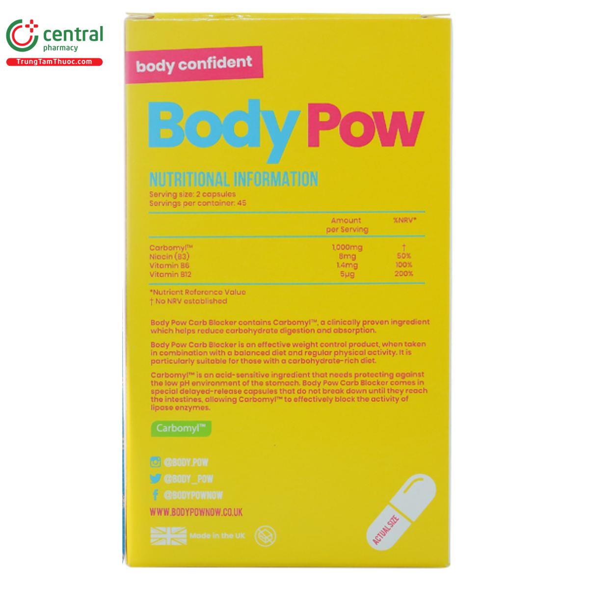 body pow carb blocker 4 L4520