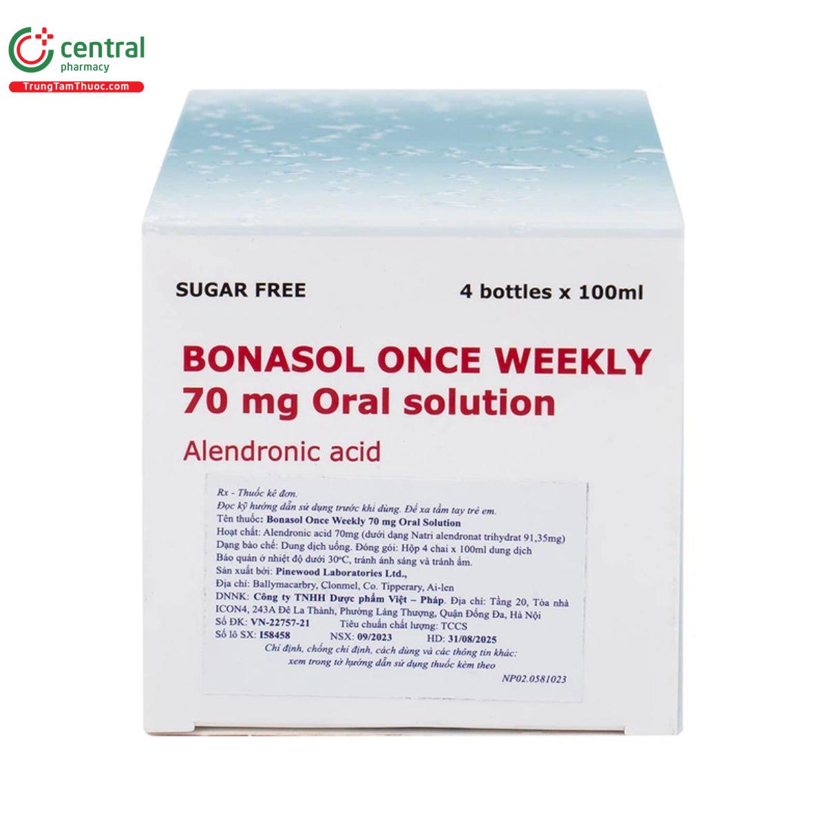 bonasol once weekly 70mg oral solution 6 P6263