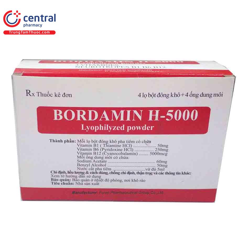 [CHÍNH HÃNG] Thuốc Bordamin H-5000 - Thuôc điều trị đau dây thần kinh