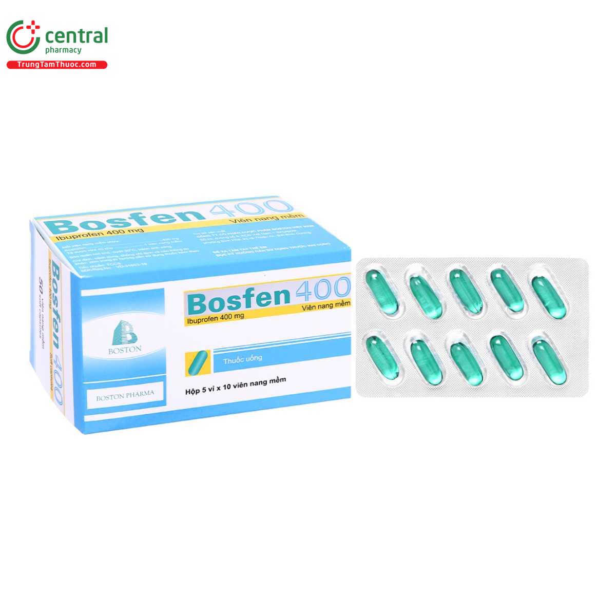 Thuốc Bosfen 40 giúp kháng viêm, giảm đau mức độ nhẹ đến vừa, hạ sốt