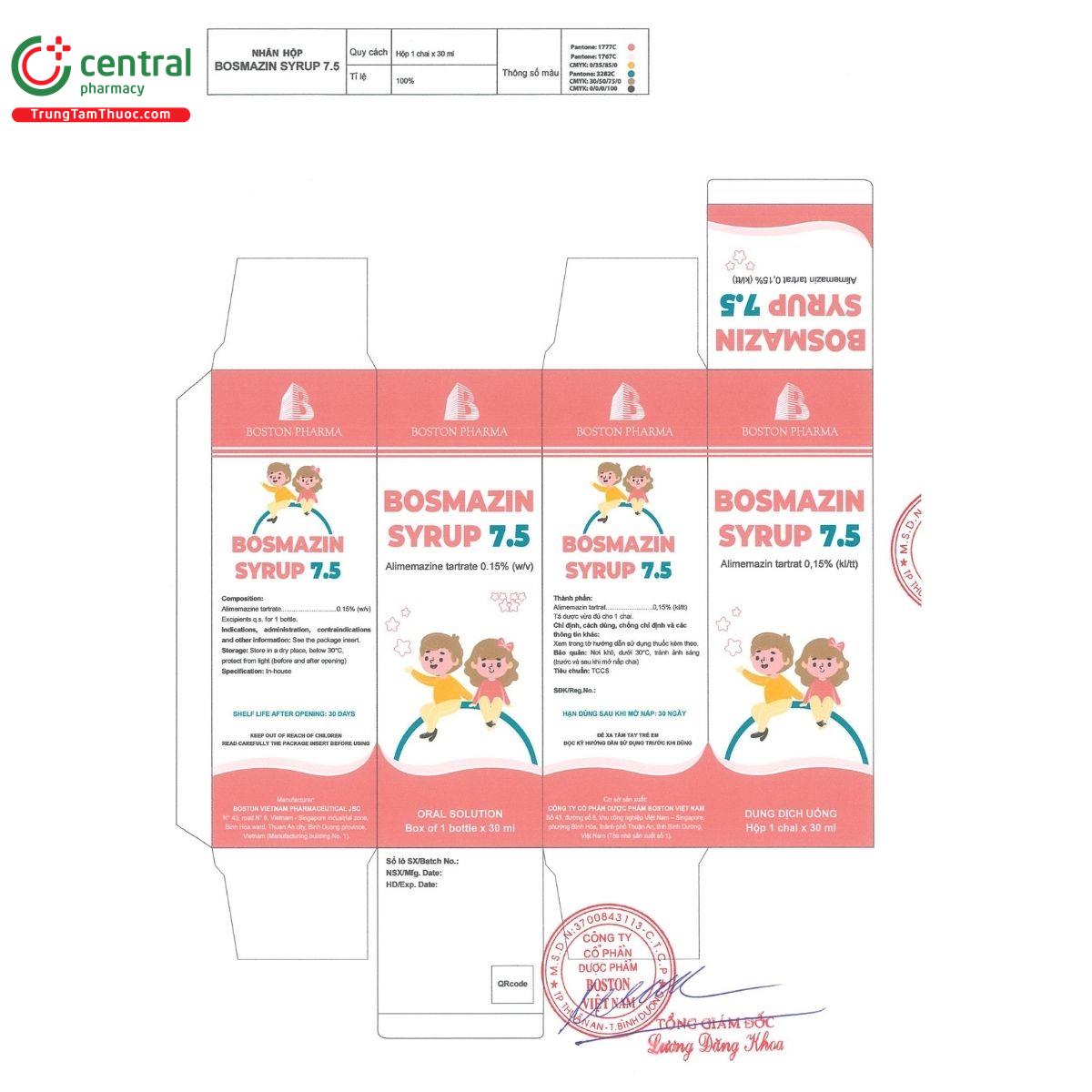 bosmazin syrup 7 5 D1556