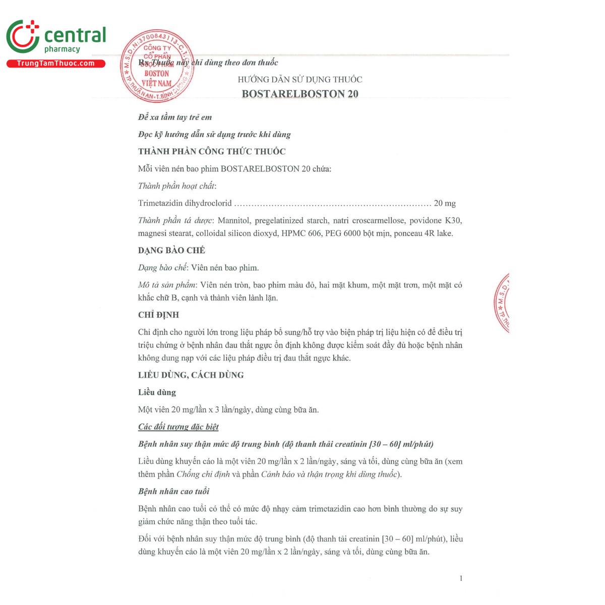 bostarelboston 20 5 I3650