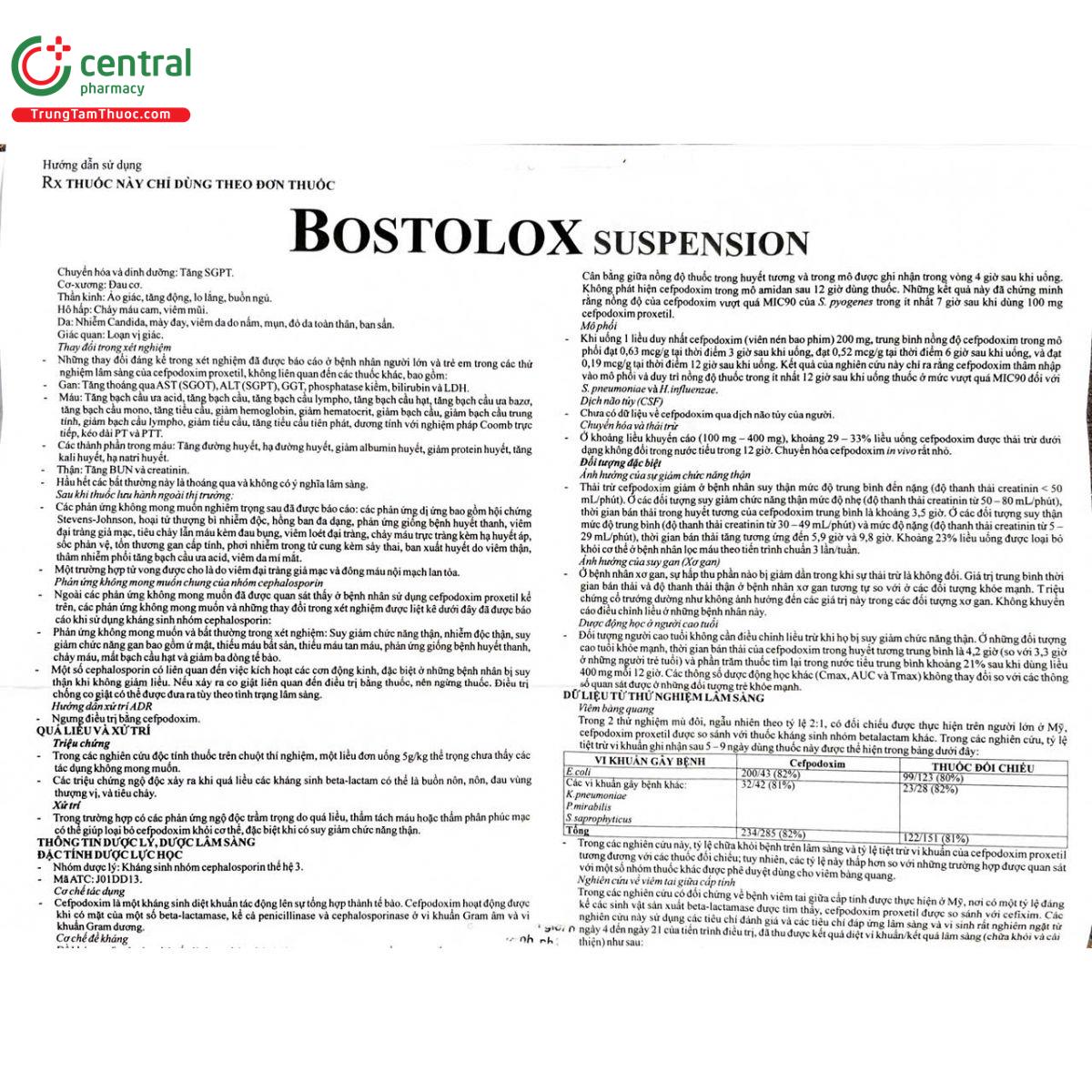 bostolox suspension 100mg 15 Q6052