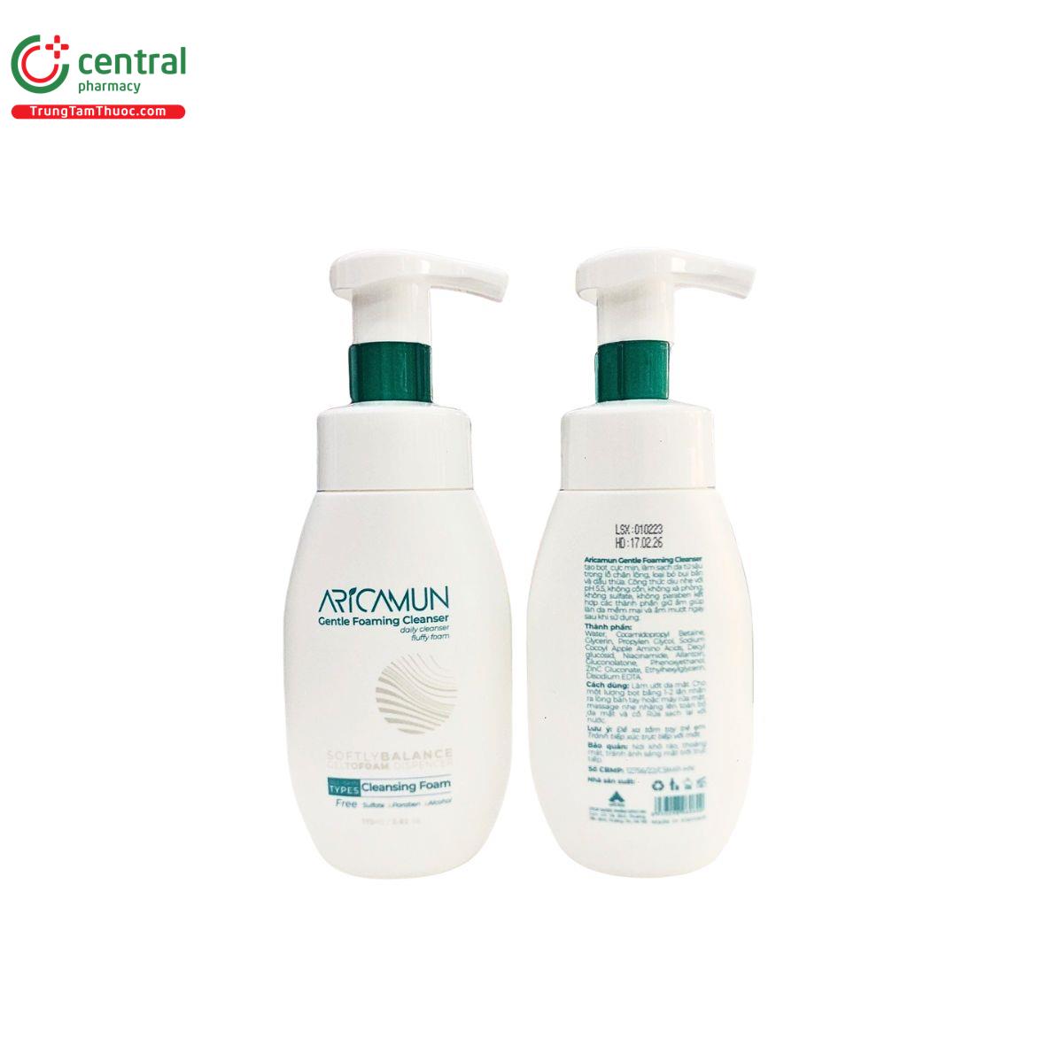 bot rua mat aricamun gentle foaming cleanser 2 D1324