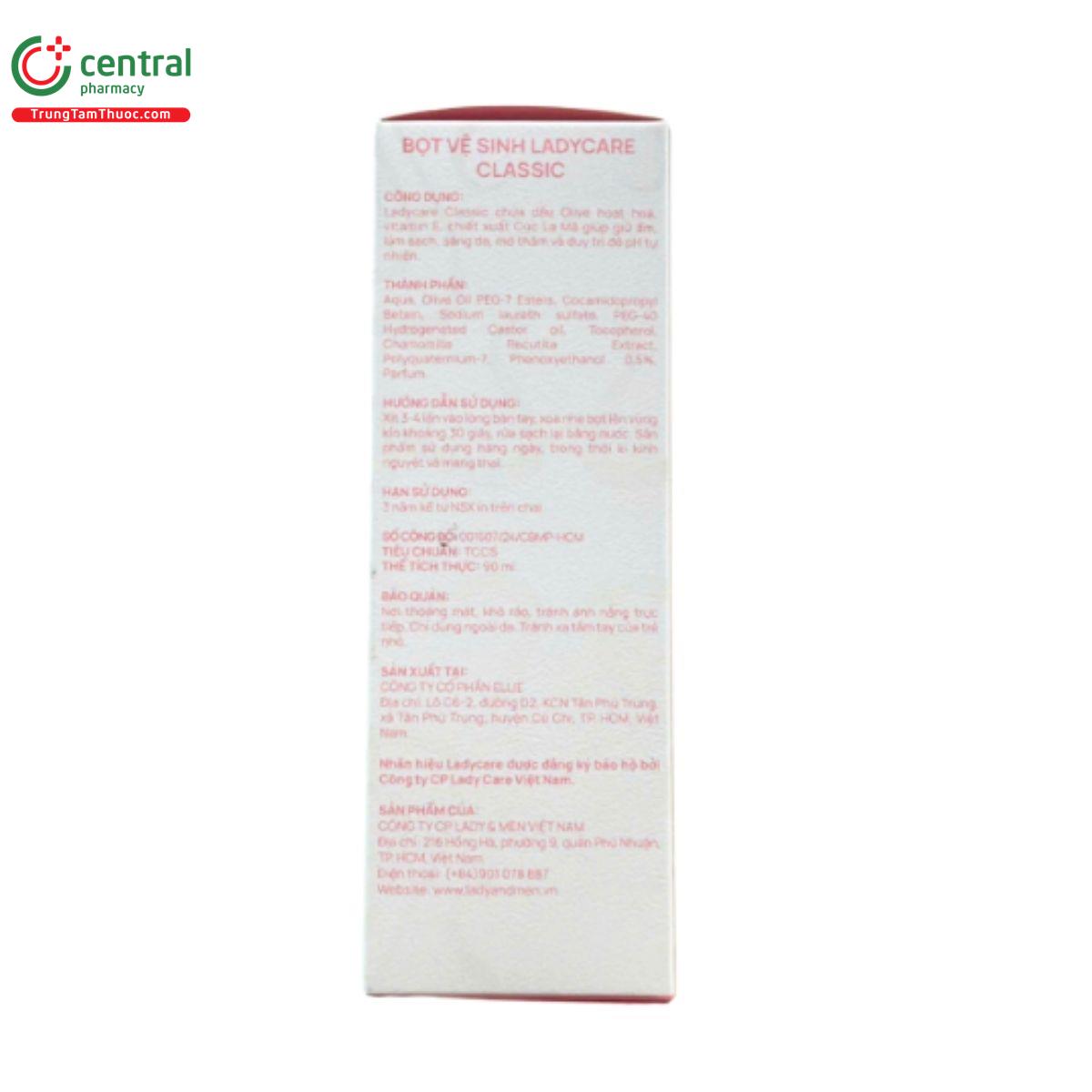 bot ve sinh phu nu ladycare classic 3 B0777