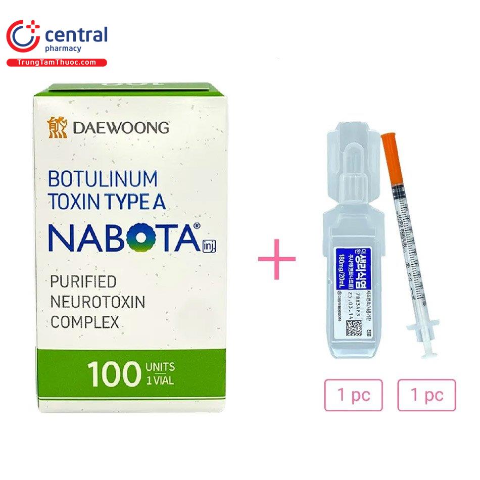 botox 100 units botulinum toxin typea nabota 10 G2412