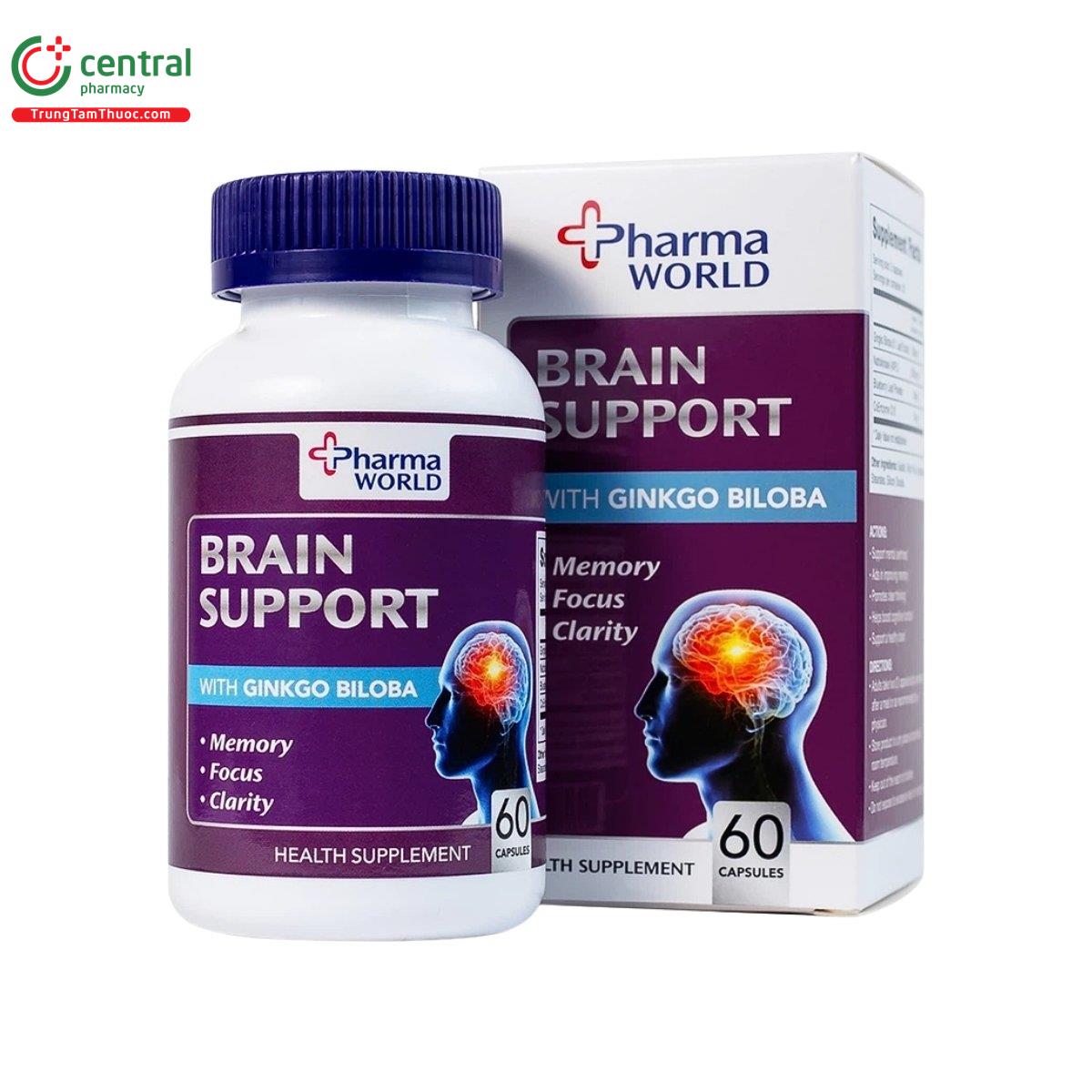 Brain Support Pharma World hỗ trợ tăng cường sức khỏe não bộ