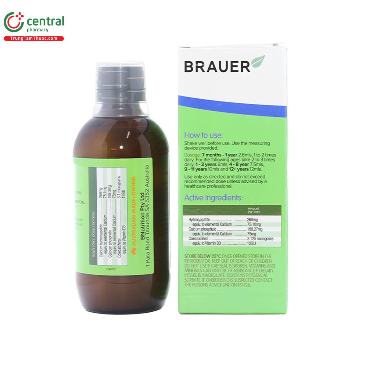 brauer baby kids liquid milk calcium 5 C1284