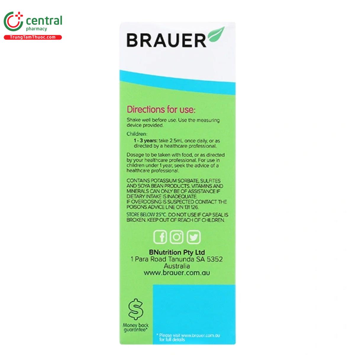 brauer baby kids liquid multivitamin for toddlers 4 G2200