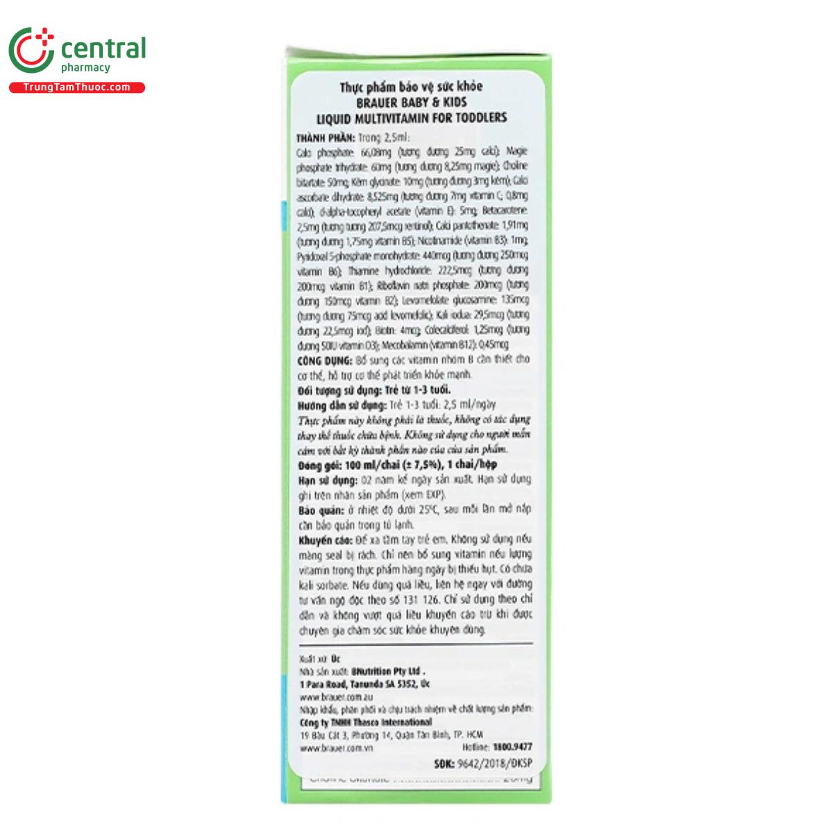 brauer baby kids liquid multivitamin for toddlers 5 N5837