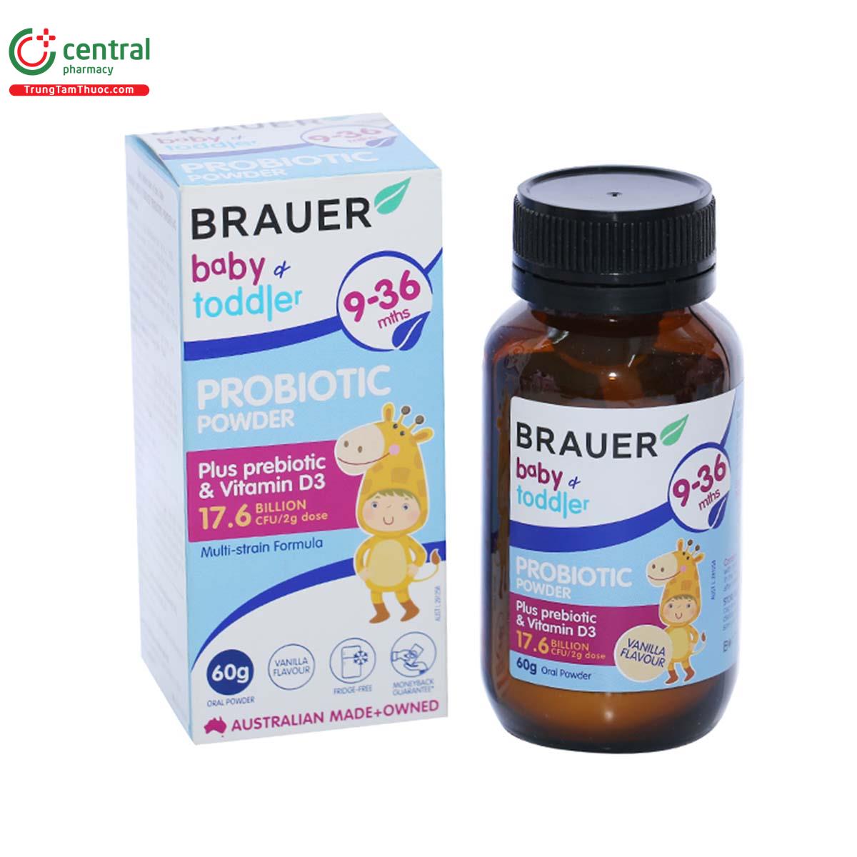 Thuốc Brauer Baby & Toddler Probiotic Powder - Bổ sung lợi khuẩn