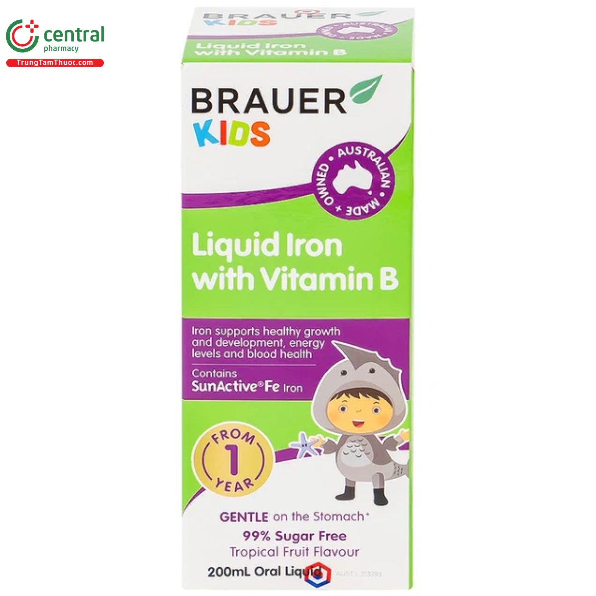 brauer kids liquid iron with vitamin b 9 O5502