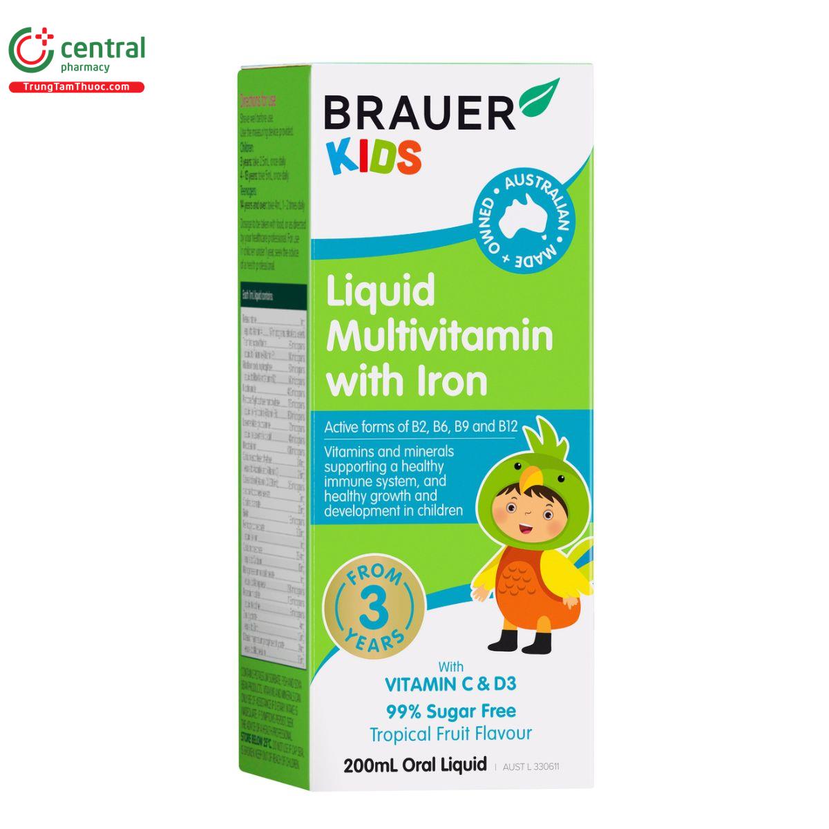 brauer kids liquid multivitamin with iron 4 M5076