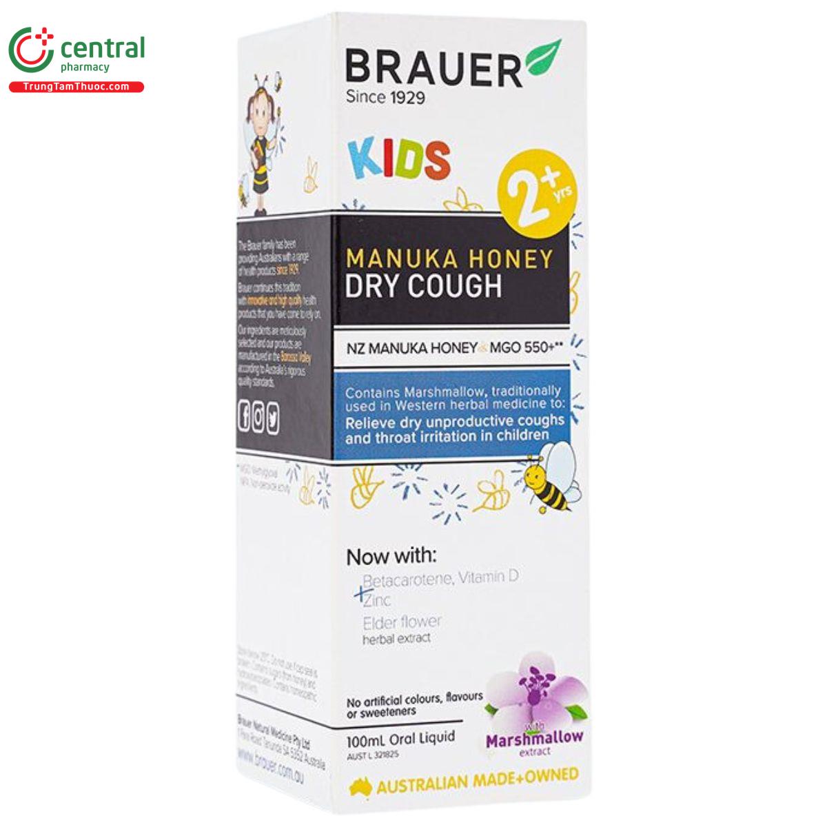 brauer kids manuka honey dry cough 6 K4275