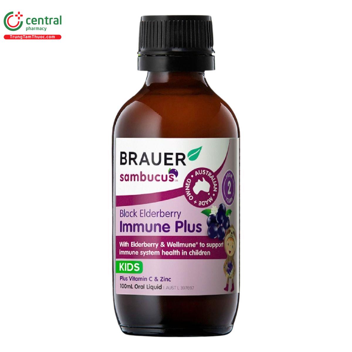 brauer sambucus black elderberry kids immune plus 1 R7781