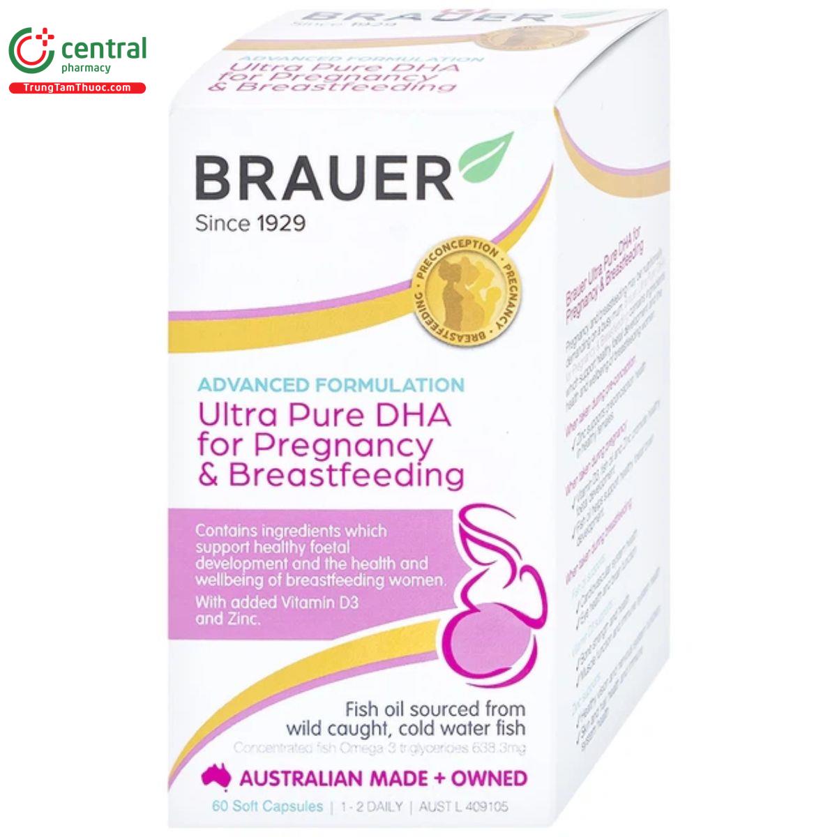 brauer ultra pure dha for pregnancy breastfeedin 8 U8618