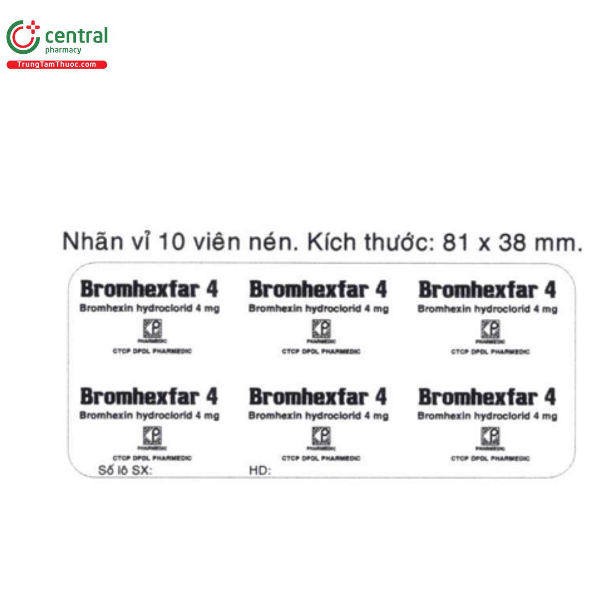 bromhexfar 4mg 5 O5257 bromhexfar 4mg 5 O5257