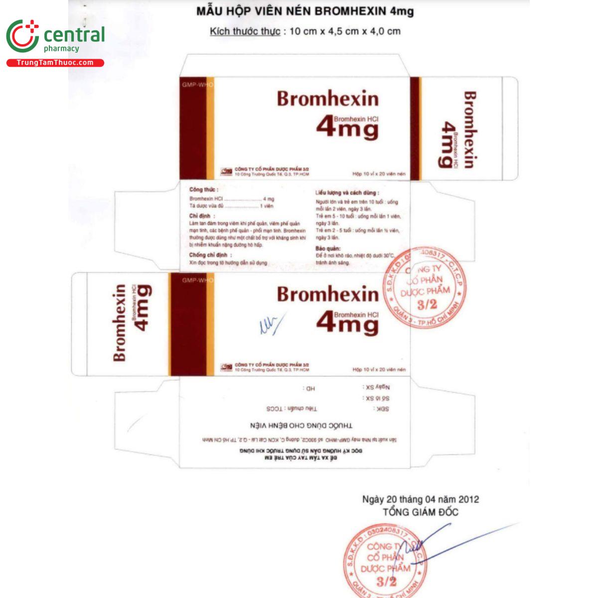 bromhexin 4mg 1 Q6027