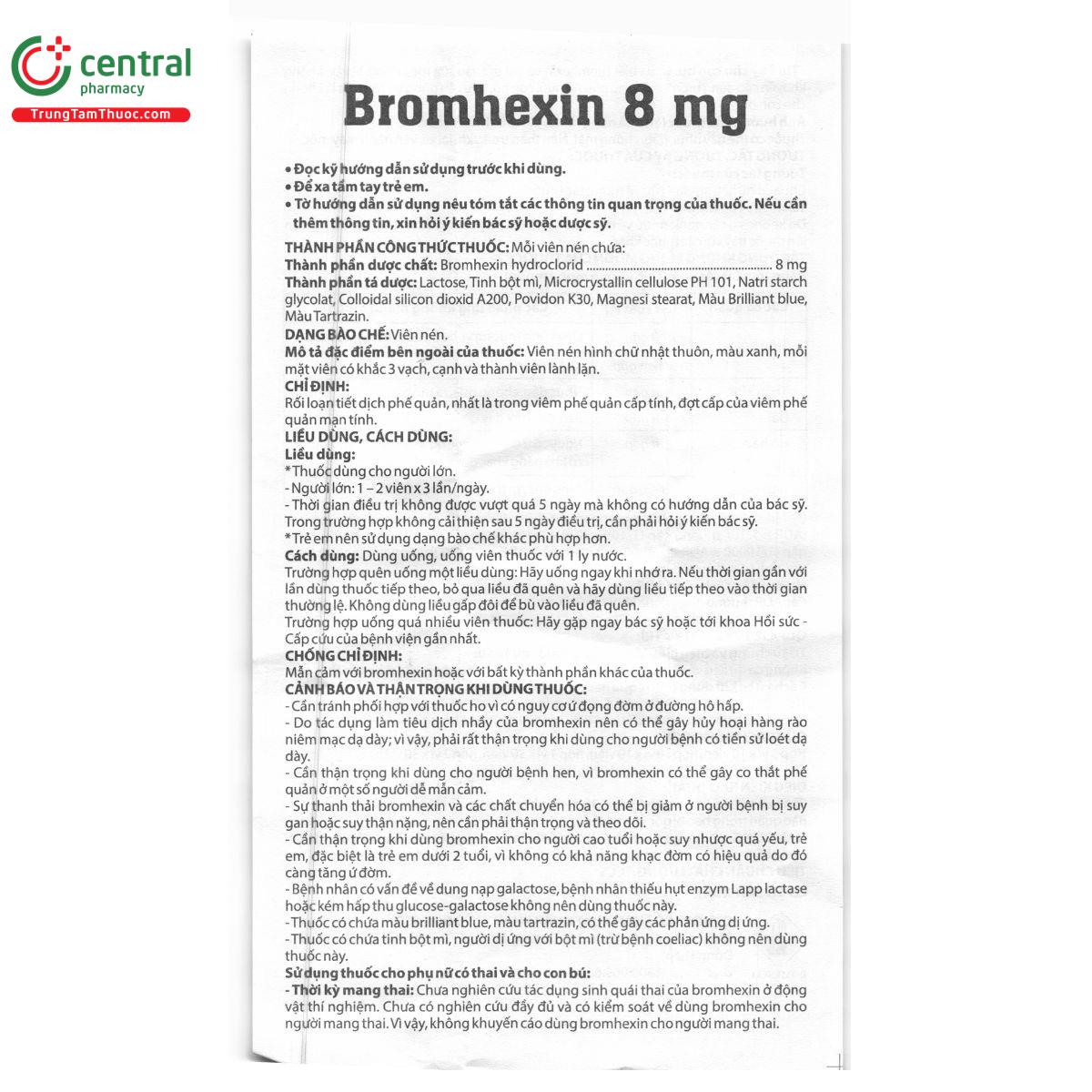 bromhexin 8mg domesco 10 L4168