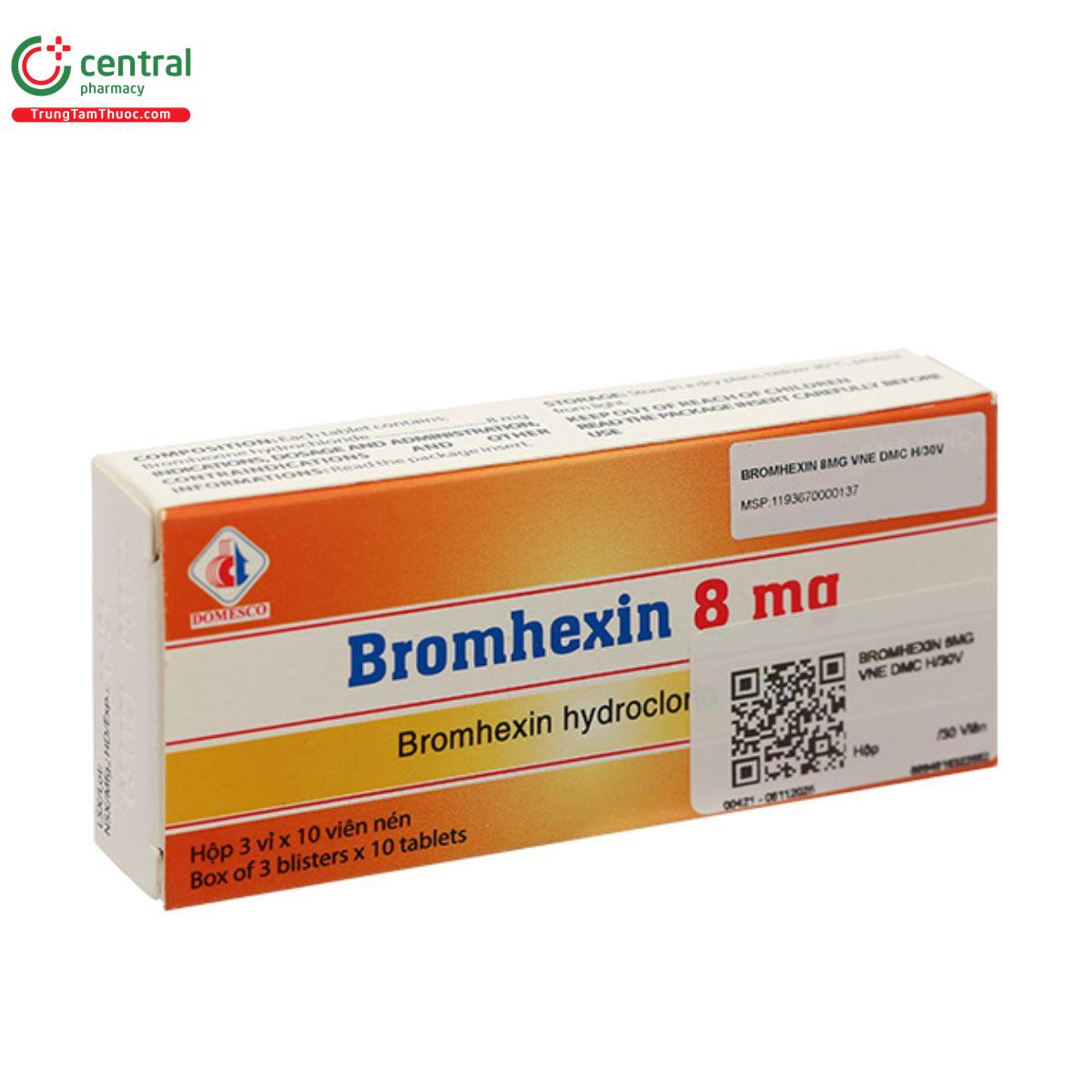 bromhexin 8mg domesco 3 Q6125