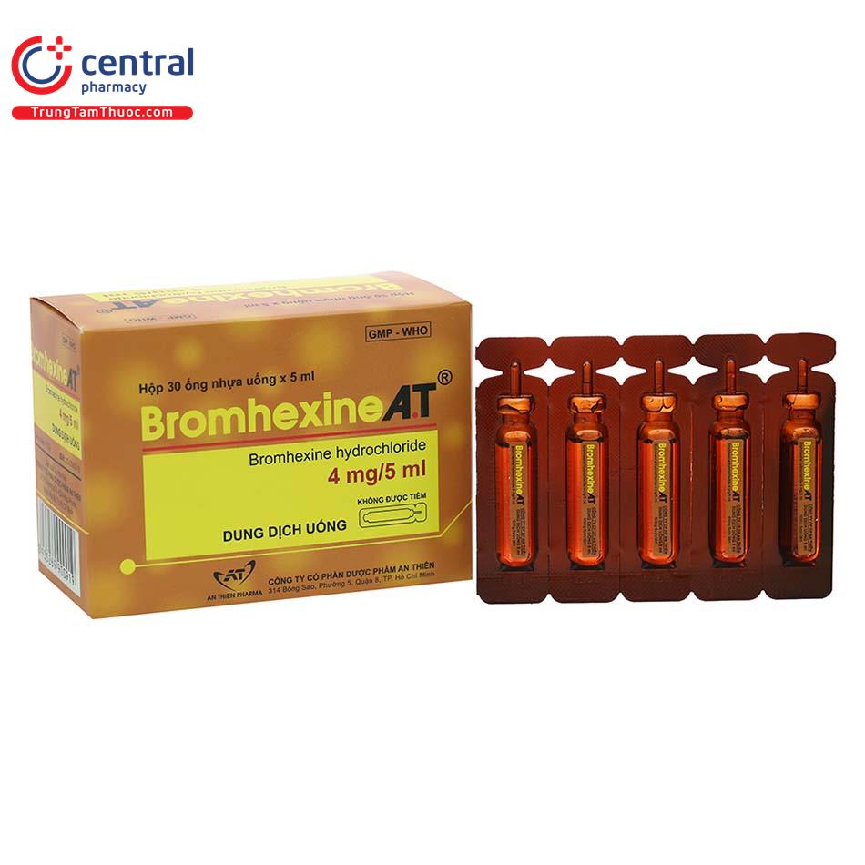 Thuốc Bromhexine AT: Hướng Dẫn Sử Dụng, Công Dụng và Đánh Giá Chi Tiết