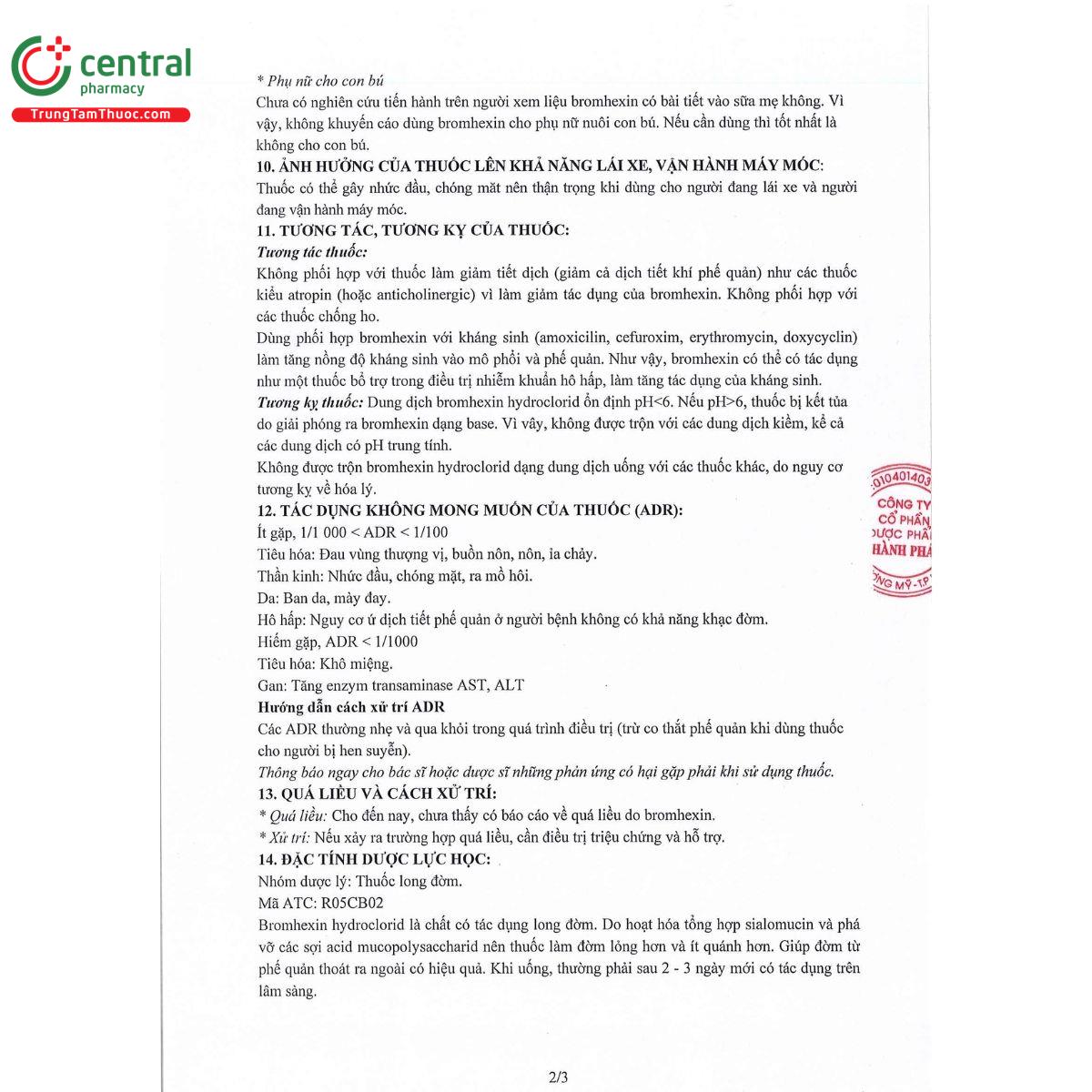 brommohexin tp 8mg 5 C0703