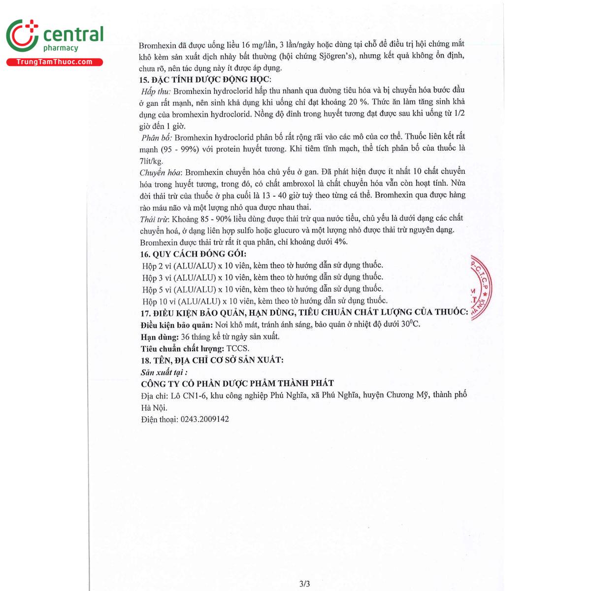 brommohexin tp 8mg 6 D1535