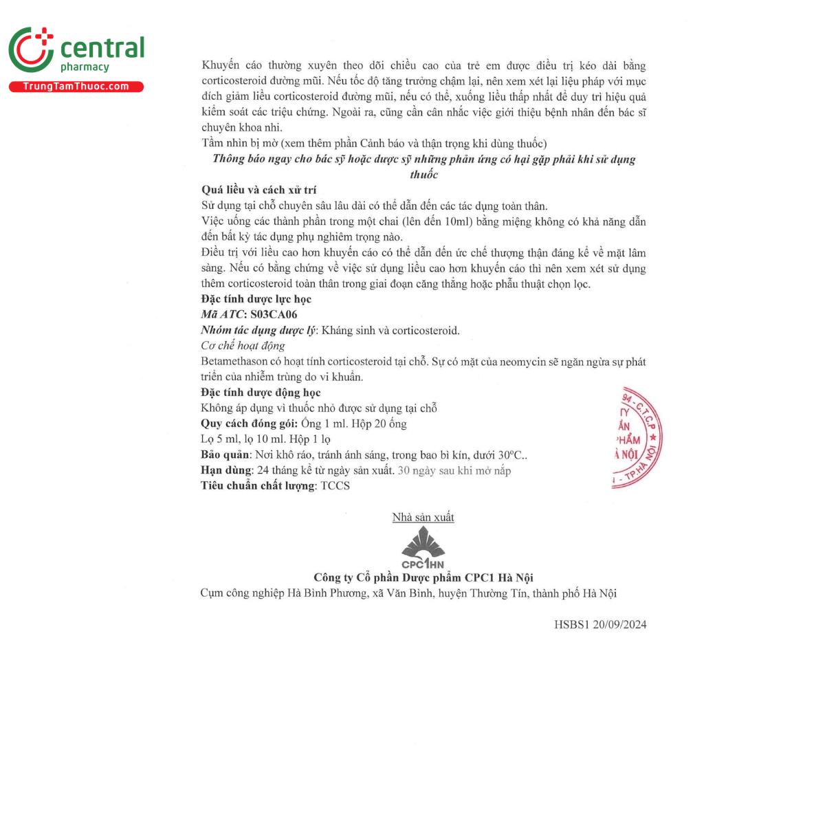 bromycin drops 10 U8464