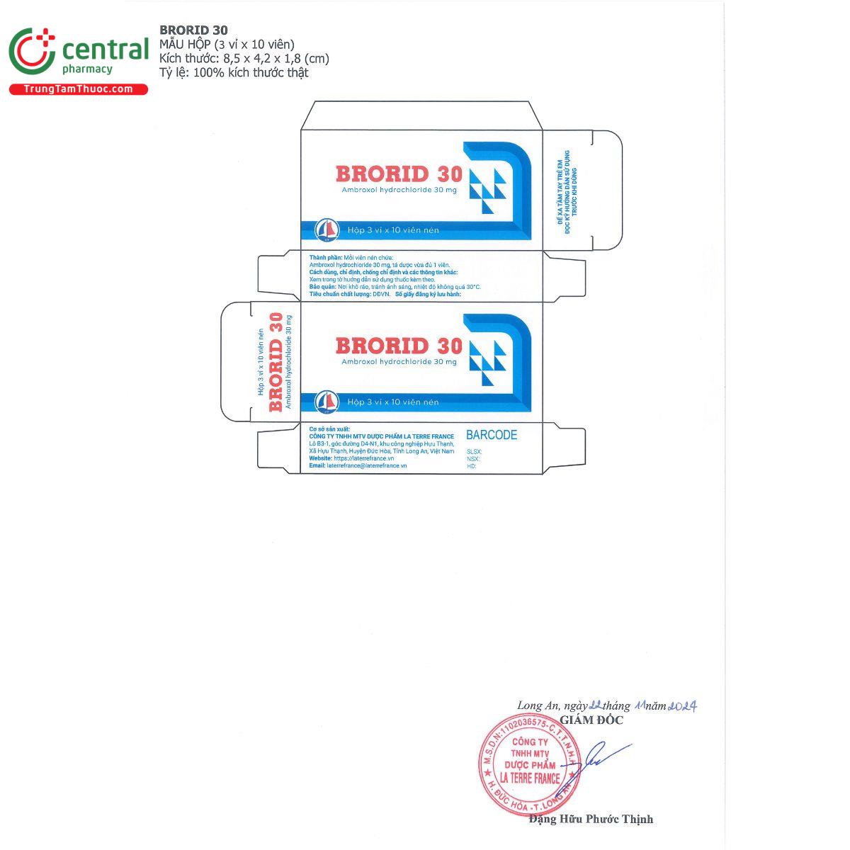 brorid 30mg M5886 brorid 30mg M5886