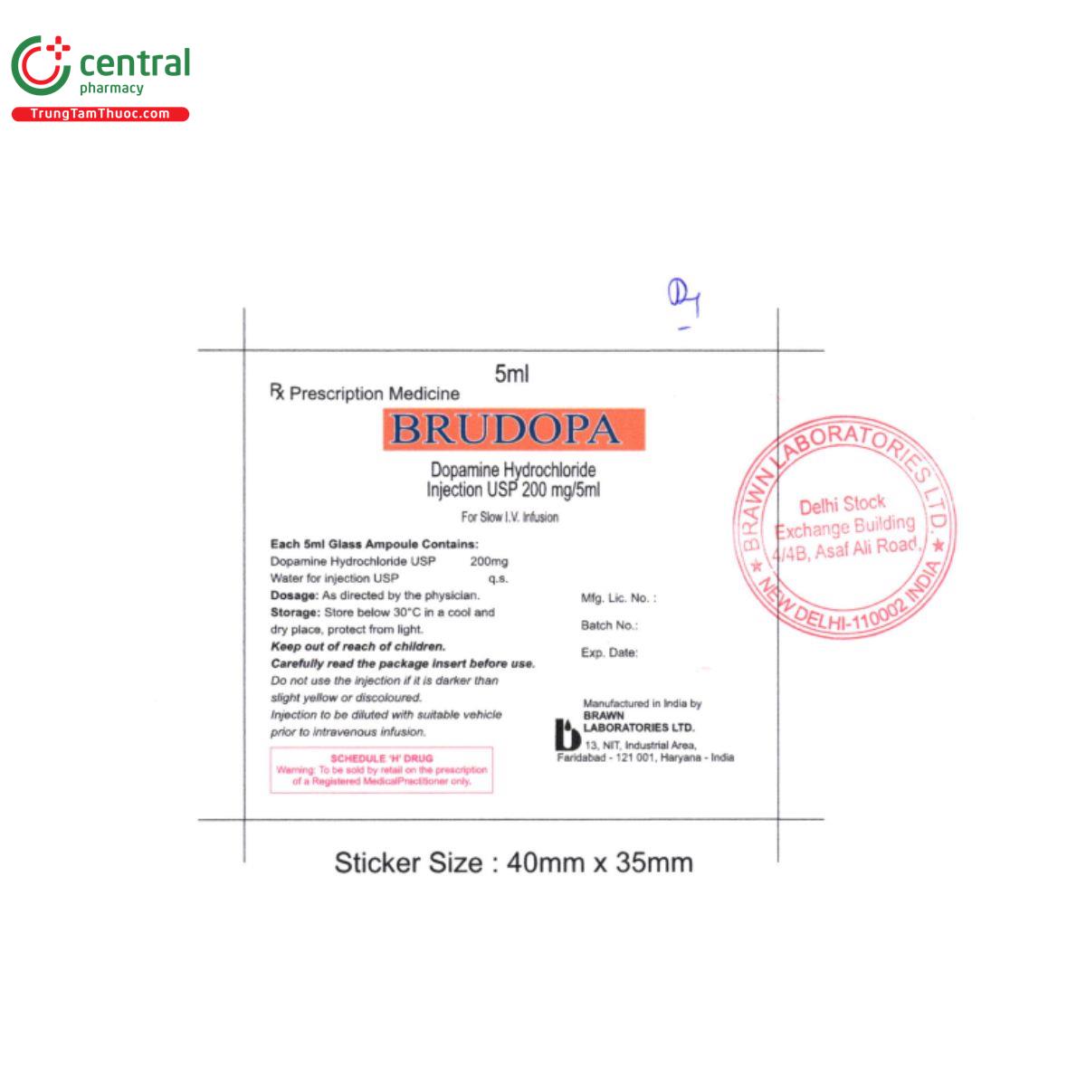 brudopa 200mg 5ml 5 Q6310 brudopa 200mg 5ml 5 Q6310