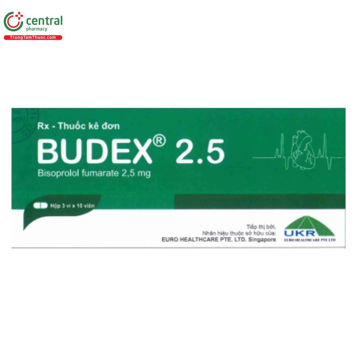Thuốc Budex 2.5 chứa Bisoprolol fumarate điều trị suy tim mạn tính