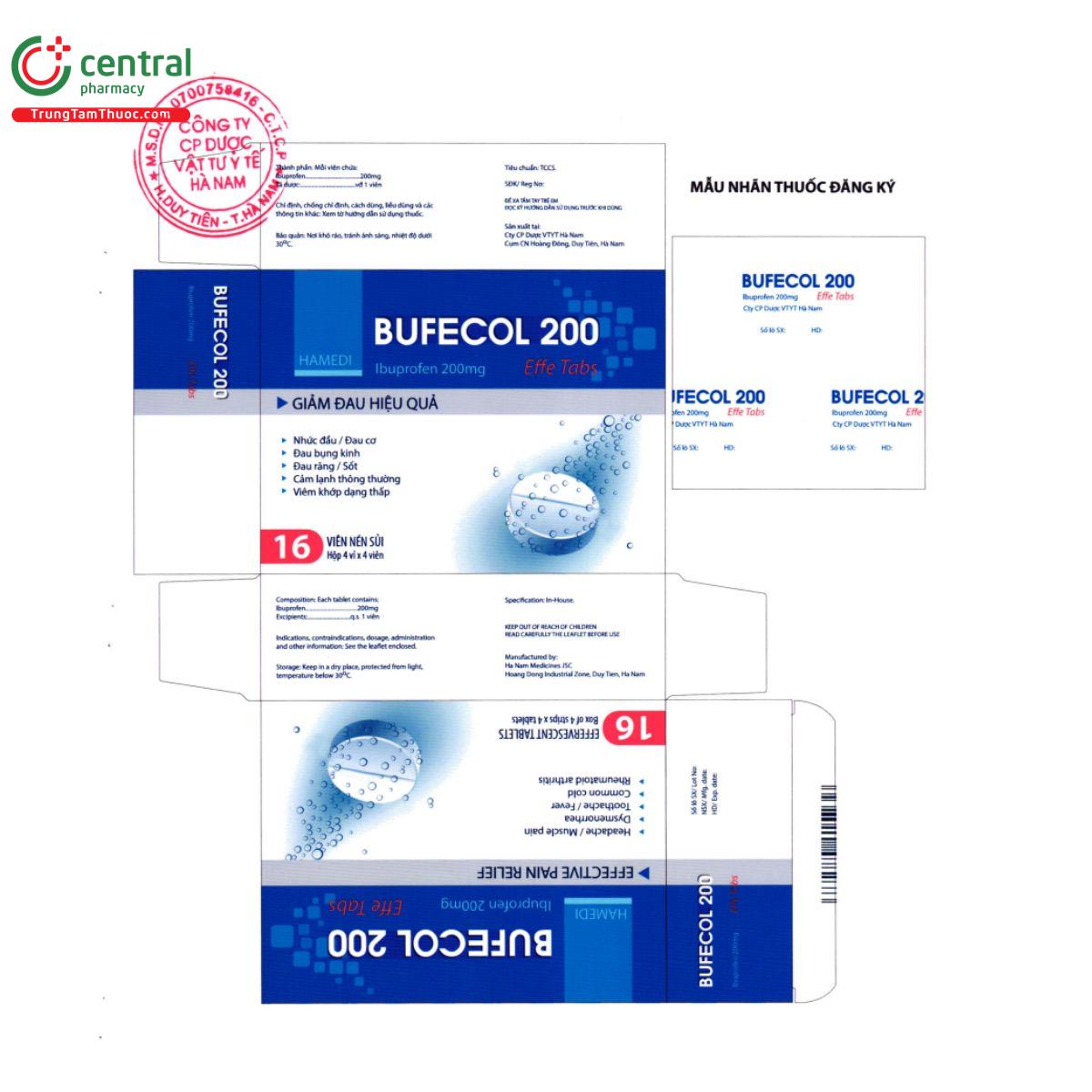 bufecol 200 effe tabs 3 M5163