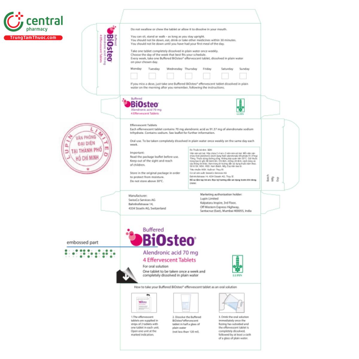 buffered biosteo 70mg 6 A0065