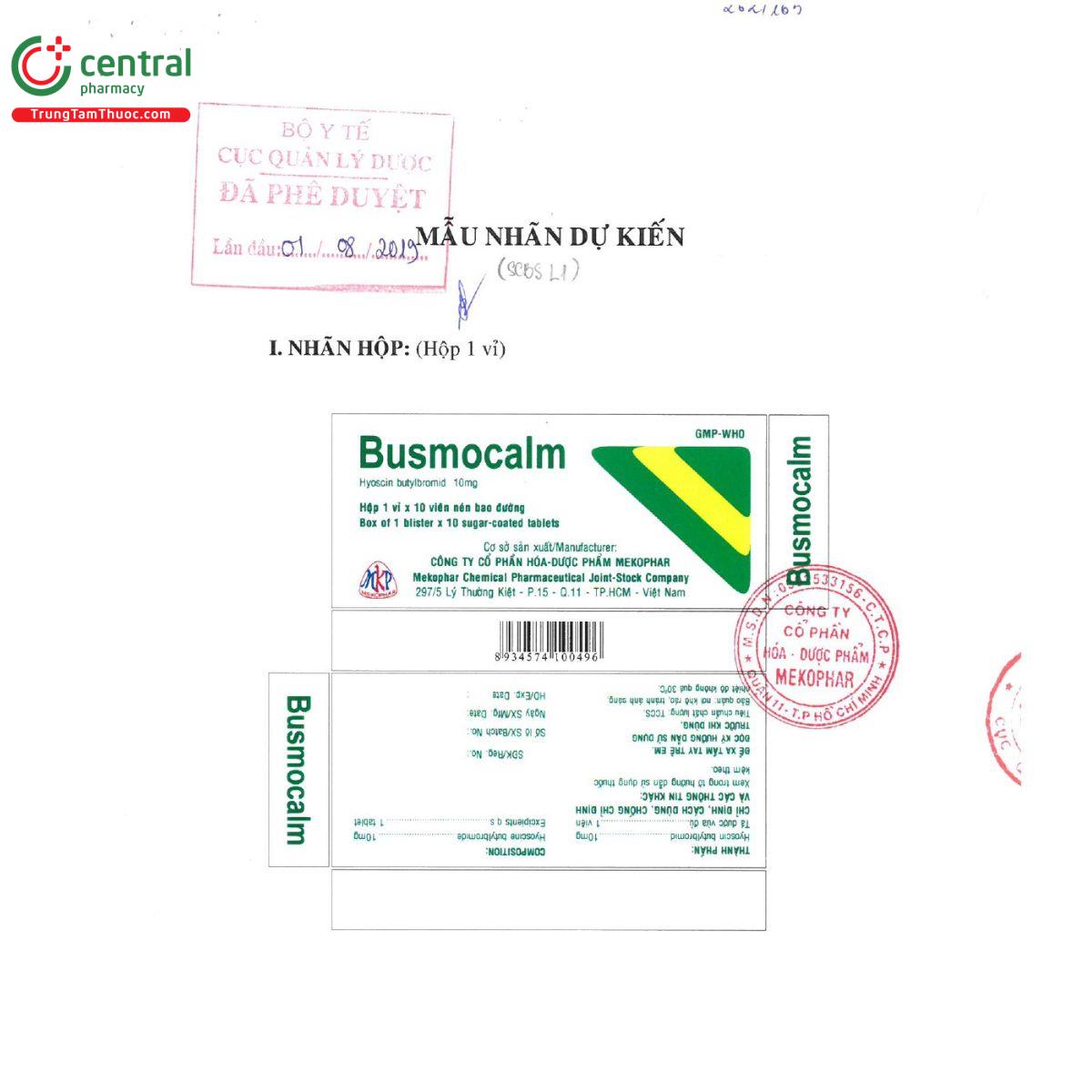 busmocalm 10mg 3 O5164 busmocalm 10mg 3 O5164