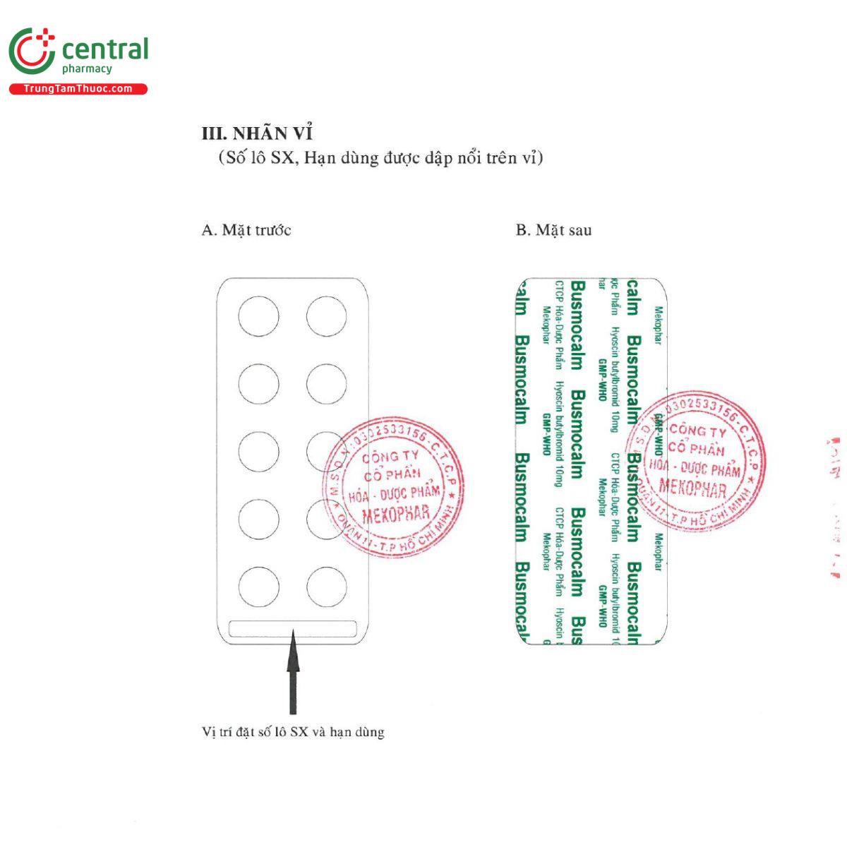 busmocalm 10mg 5 A0781 busmocalm 10mg 5 A0781