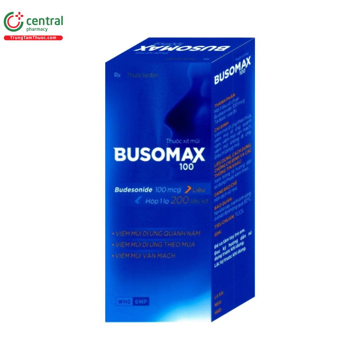 Thuốc Busomax 100mcg - Điều trị viêm mũi dị ứng, viêm mũi vận mạch