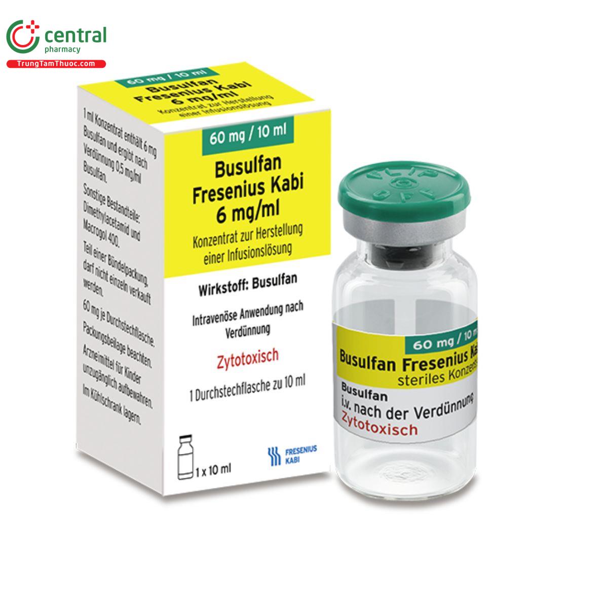 busulfan injection 6mg ml fresenius kabi T7614