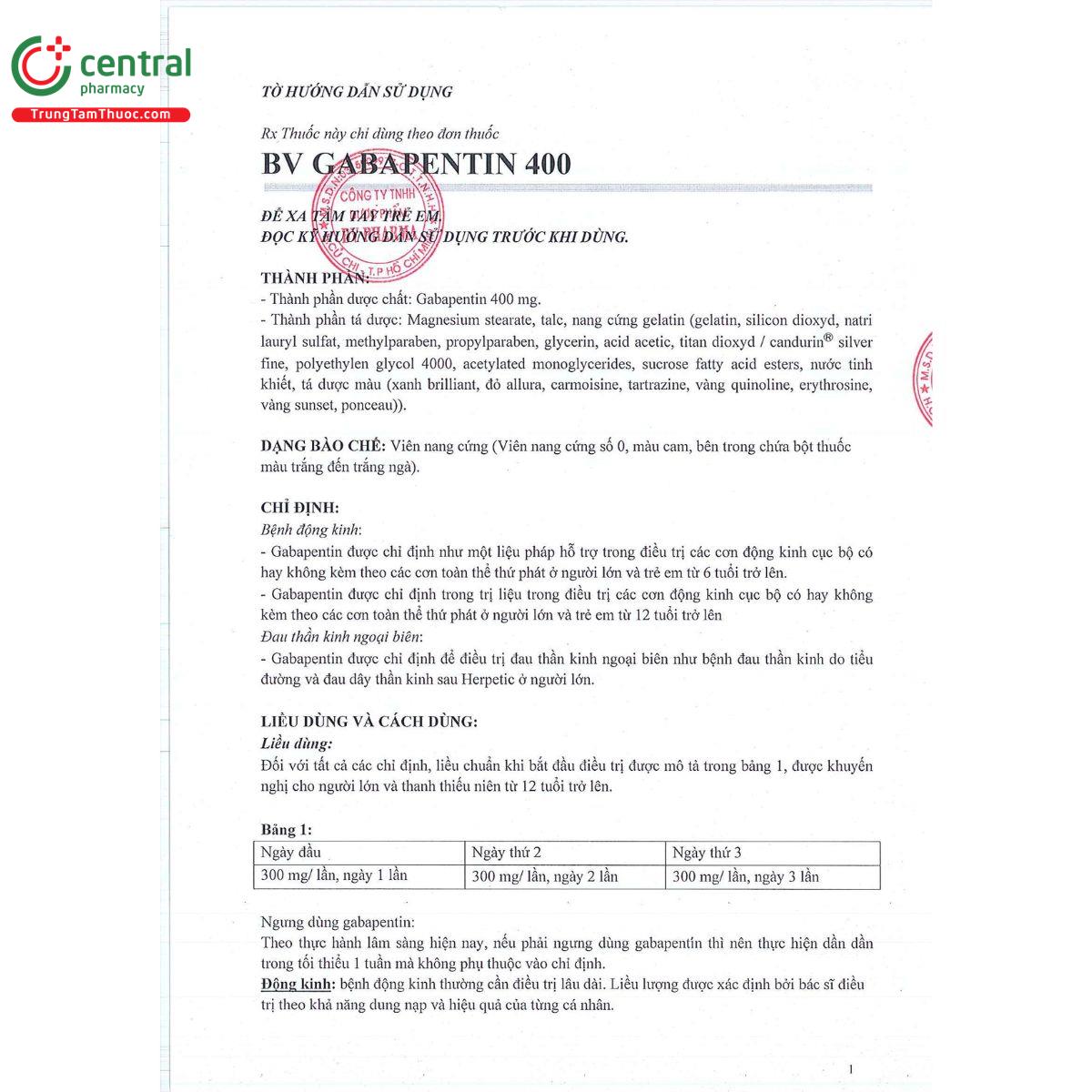 bv gabapentin 400 4 L4180 bv gabapentin 400 4 L4180