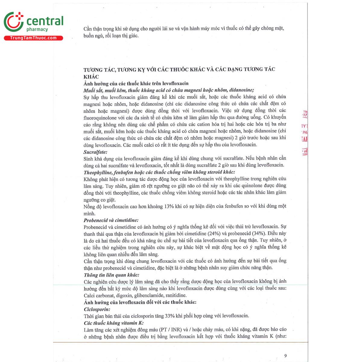 bv levocin 500mg 12 I3002