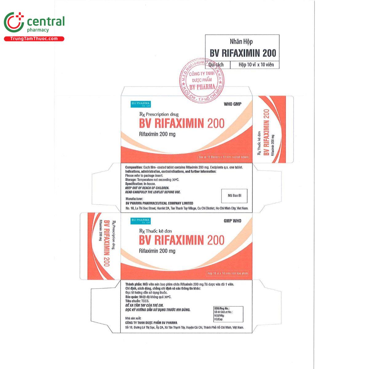 bv rifaximin 200 2 A0408 bv rifaximin 200 2 A0408